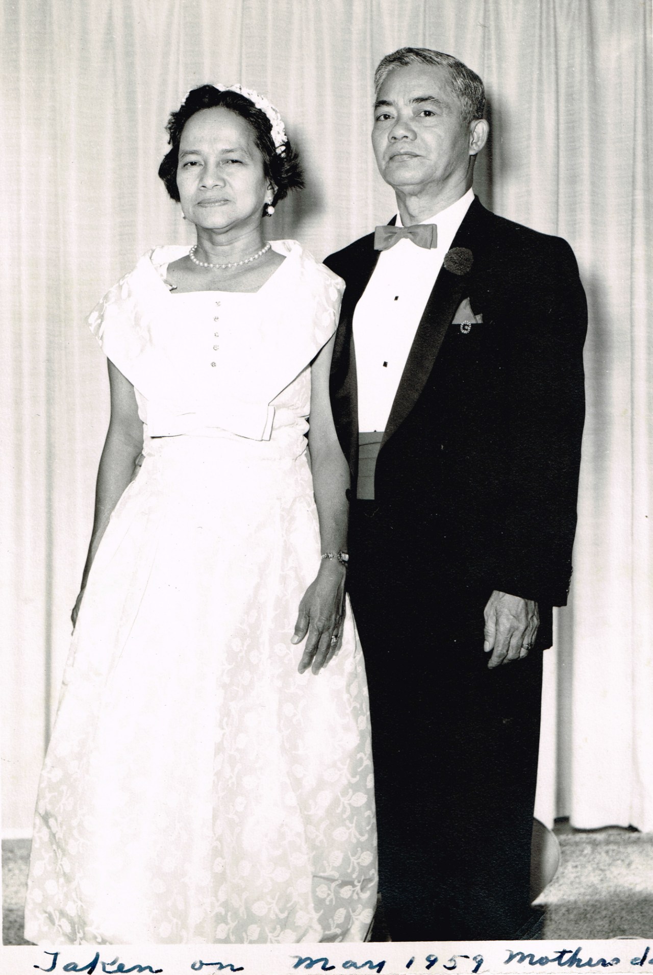 Stepha's parents on Mother's Day in 1959.